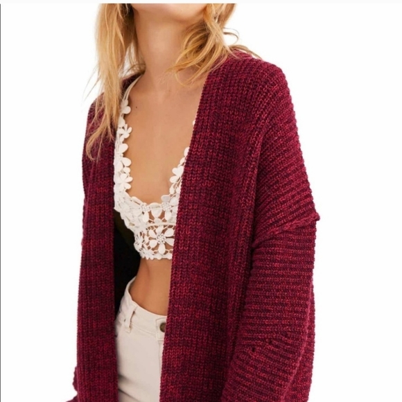 NWT Free People High Hopes Chunky Knit Cardigan in Size Small - Picture 1 of 9